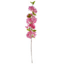 100cm Pink Artificial Blossom and Berries Glass Vase