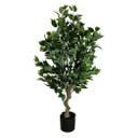 100cm Leaf Realistic Artificial Ficus Tree / Plant Bush Ficus Multicolour Planter