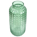 30cm Green Cube Glass Vase