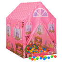 Children Play Tent with 250 Balls Pink 69x94x104 cm