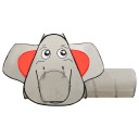 Elephant Children Play Tent with 250 Balls Grey 174x86x101 cm