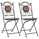 Mosaic Bistro Chairs 2 pcs Brown or Grey