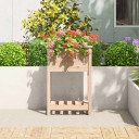 Planter with Shelf Solid Wood Pine