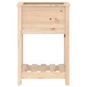 Planter with Shelf Solid Wood Pine