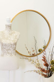 Rowan Elegant Modern Bevelled Round Mirror