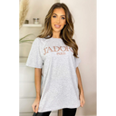 J'Adore Paris Baggy Oversized T-SHIRT in Soft Stretchable Fabric - Short Sleeve Crew Neck - 100% Cotton - Made in UK - Available in Various Colours and Sizes