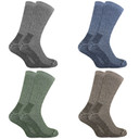 2 Pairs Mens Wool Rich Hiking Socks - SE071