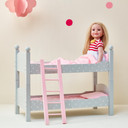 Olivia's Little World Baby Doll Bed Wooden Bunk Bed Doll Furniture