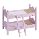 Pink Doll Bunk Bed 18" Dolls Wooden Furniture Bedroom Toy Role Play