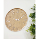 Serenity Hessian Woven Wall Clock 50cm
