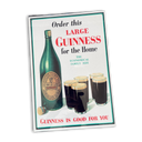 Vintage Metal Sign - Retro Advertising, Large Guinness For Home