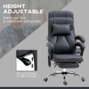 Vinsetto High Back Massage Office Chair with Vibration Point Headrest Remote