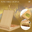 Vinsetto Wooden Table Easel Box Hold Canvas up to 61cm Adjustable Sketch Board