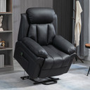 PU Leather Lift Stand Assistance Recliner Extra Padded Electric Power w/Remote