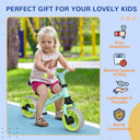 8" Baby Balance Bike w/ Adjustable Seat, Puncture-Free EVA Wheels - Green