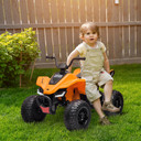 McLaren MCL 35 12V Quad Bike in Vibrant Orange Liveries - Durable Design for Kids Aged 3-8 - Quick Charge Electric Ride-On Toy
