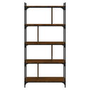 vidaXL Bookcase 5-Tier Brown Oak 76x32x158 cm Engineered Wood