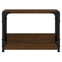 vidaXL Printer Stand 2-Tier Brown Oak 44x26x31.5 cm Engineered Wood