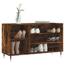 vidaXL Shoe Cabinet Smoked Oak 102x36x60 cm Engineered Wood