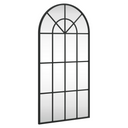 vidaXL Wall Mirror Black 40x80 cm Arch Iron