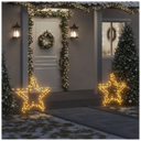 vidaXL Christmas Light Decoration with Spikes Star 115 LEDs 85 cm