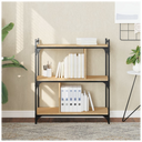 vidaXL Bookcase 3-Tier Sonoma Oak 76x32x88 cm Engineered Wood