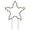 vidaXL Christmas Light Decorations with Spikes 3 pcs Star 50 LEDs 29 cm