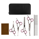 vidaXL 5 Piece Dog Grooming Scissors Set Stainless Steel