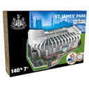 Newcastle United FC 3D Stadium Puzzle - Officially Licensed, 140-Piece Replica of St. James' Park - Ages 7+, Approx 34cm x 32cm x 9cm - Presented in Stylish Presentation Box