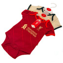 Liverpool FC 2 Pack Bodysuit 9-12 Mths DS