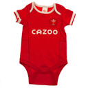 Wales RU 2 Pack Bodysuit 3-6 Mths PC