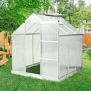 Image of the Outsunny Walk-In Greenhouse with Polycarbonate Panels and Aluminium Frame