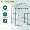  Steel Frame Greenhouse Steel Frame, 2 Shelves