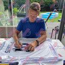 Tottenham Hotspur FC 1994 Klinsmann & Sheringham Dual-Signed Replica Shirts in Dual Frame - Official Licensed Collectible