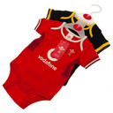 Wales RU 2 Pack Bodysuit 9/12 mths SP