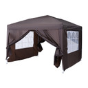 Outsunny 3x3m Pop up Gazebo Marquee - Easy Setup, Water Resistant Canopy, UV Protection, Rust-Resistant Steel Frame