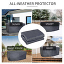 Garden 2-3 Seater Sofa Cover Furniture Water Resistant All-weather Grey
