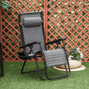 Steel Frame Zero Gravity Outdoor Garden Deck Chair with Canopy