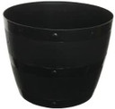 Whitefurze 50cm Black Barrel Planter