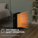 2180W Digital Oil Filled Radiator Portable Electric Heater LED Display Timer