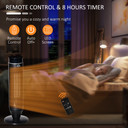 Ceramic Tower Indoor Space Heater w/ 42 � Oscillation Remote Control 8Hrs Timer