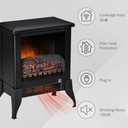 Electric Fireplace Stove Heater Adjustable Temperature and Overheat Protection