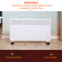 Convector Radiator Heater Freestanding or Wall-mounted Portable Electric 