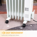 1630W Digital Oil Filled Radiator Portable Electric Heater with LED Display