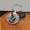 You & Me Charm Photo Upload Key Ring