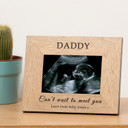 Cant Wait To Meet You Baby Scan Wood Picture Frame (6"" x 4"")