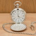 Til The End Of Time Pocket Watch - Silver Finish