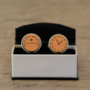 When . . . met Daddy Cufflinks - Cherry Wood