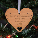 Christmas Card with Heart Decoration