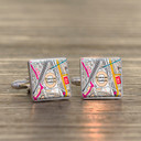 Favourite Place Cufflinks - Silver Finish